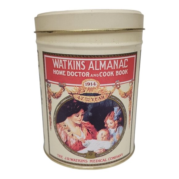 J.R. Watkins Nesting Tin Container Set Almanac 125th Anniversary Heritage - Picture 3 of 15